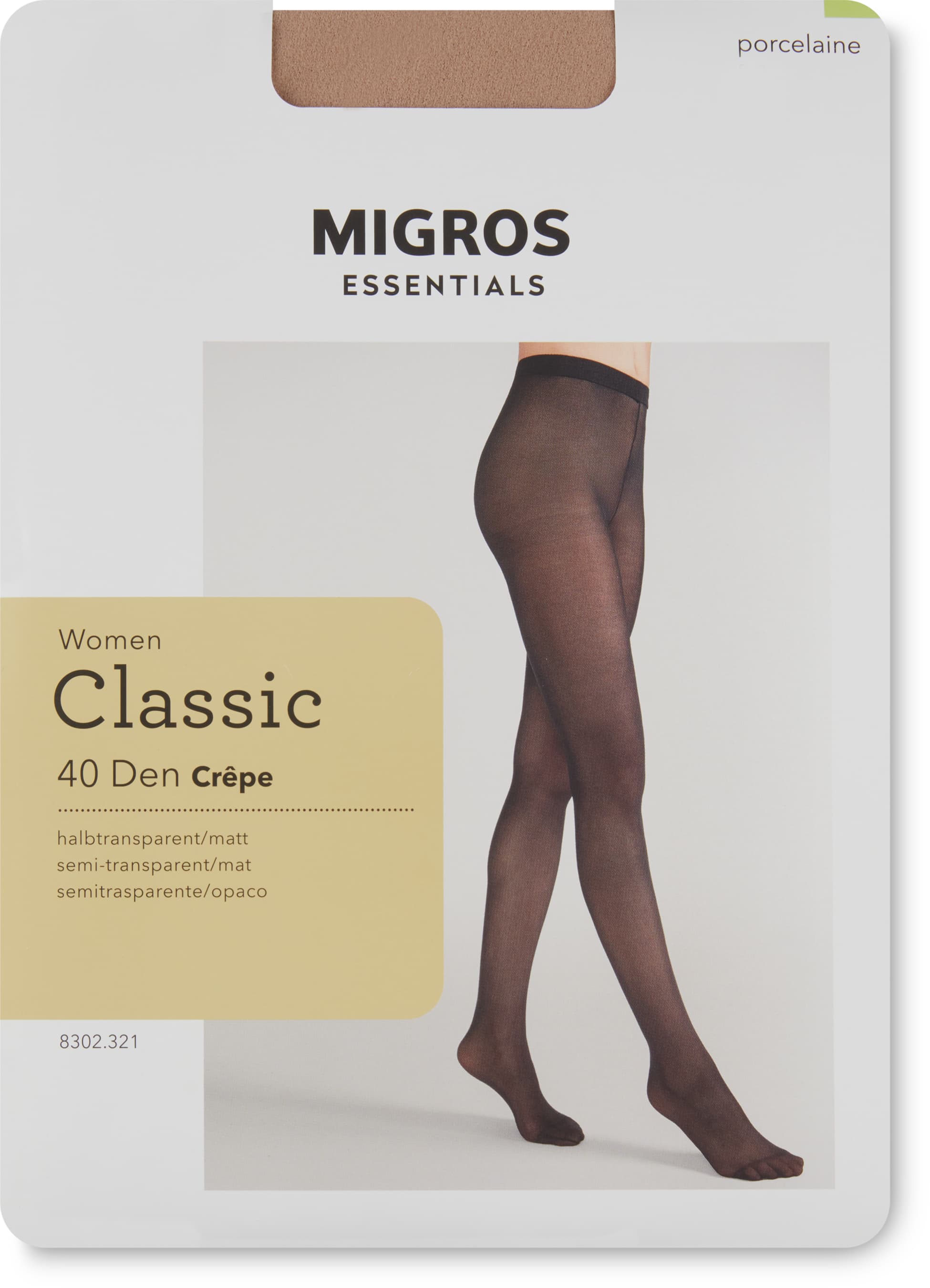 Damen Strumpfhosen Crêpe 40 Den